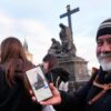 Depeche Mode fans flock to Prague’s Charles Bridge to recreate 1988 band photo